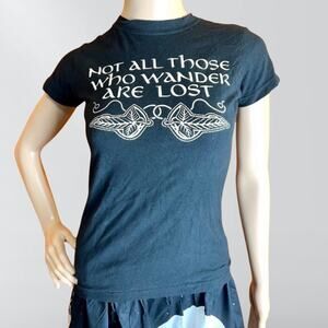 Not All Those Who Wander Are Lost Black T-Shirt